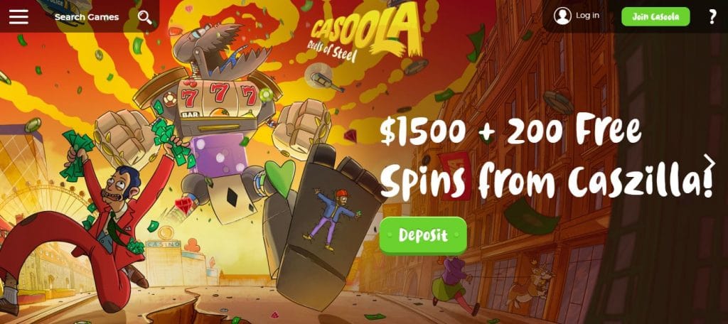 Casoola Casino Welcome Bonus