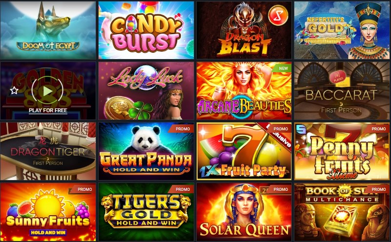 1xBet Casino Games