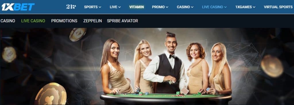 1xbet live casino