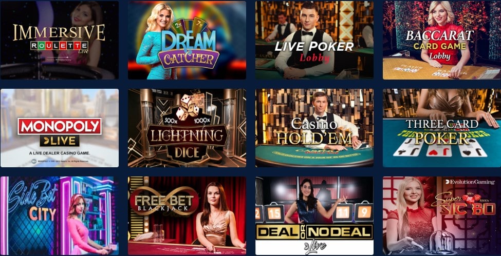 Casino Planet Live Casino Games