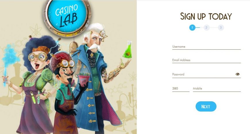 Casino Lab Sign Up