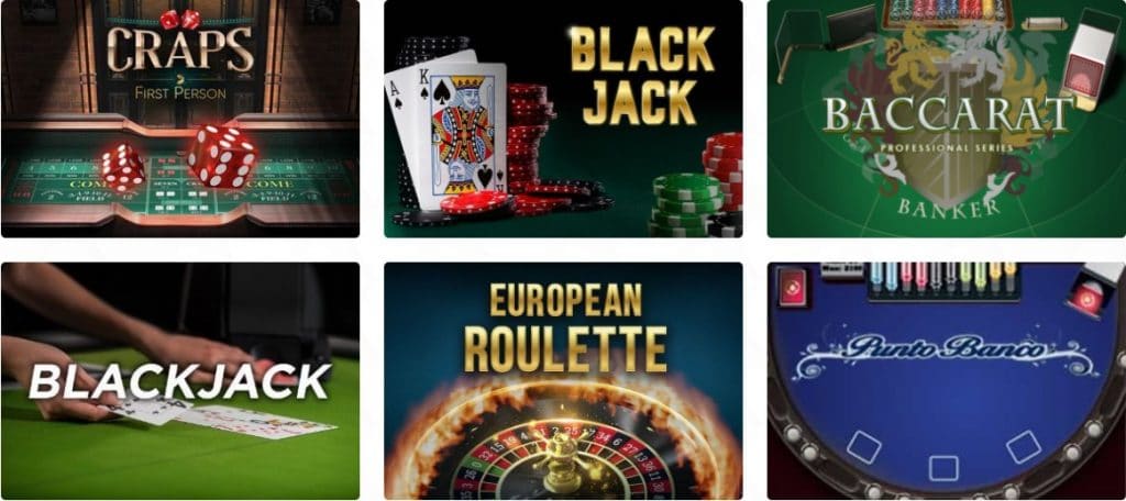 Casino Dome table games