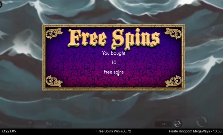 Pirate Kingdom Megaways Free Spins