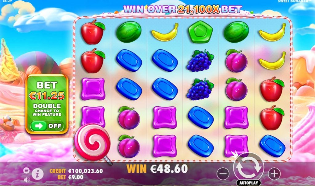 Sweet Bonanza slot gameplay