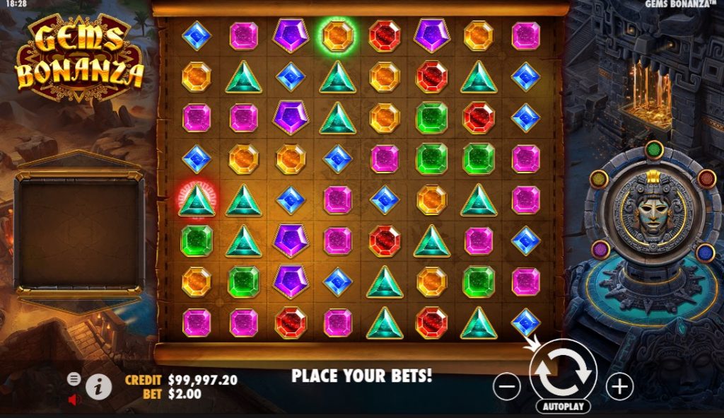 Gems Bonanza Slot Graphics