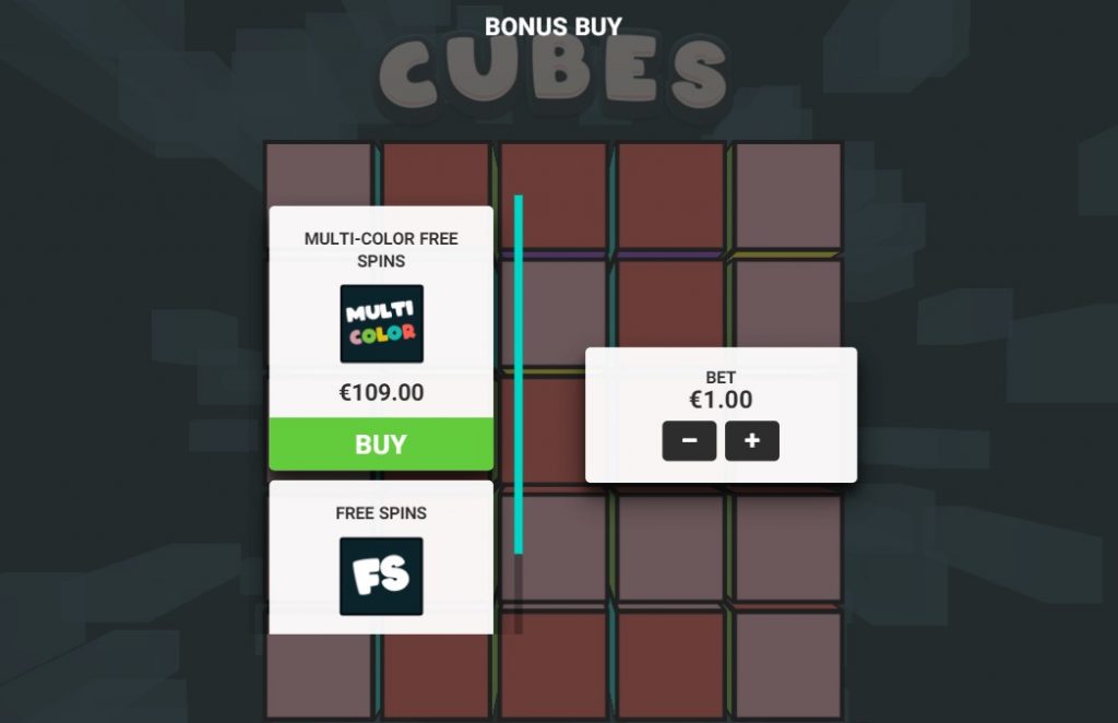 Cubes 2 Buy Bonus