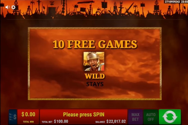 Roman Legion free spins