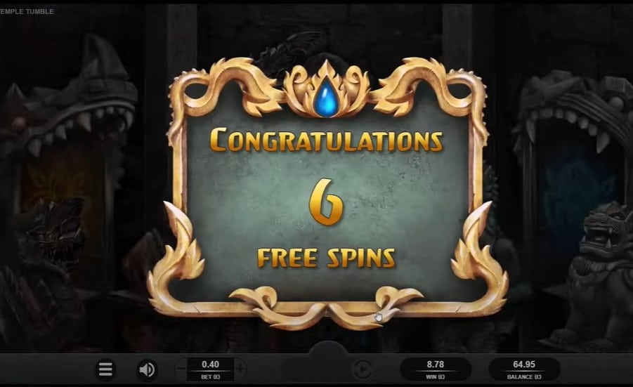 Temple Tumble Megaways free spins