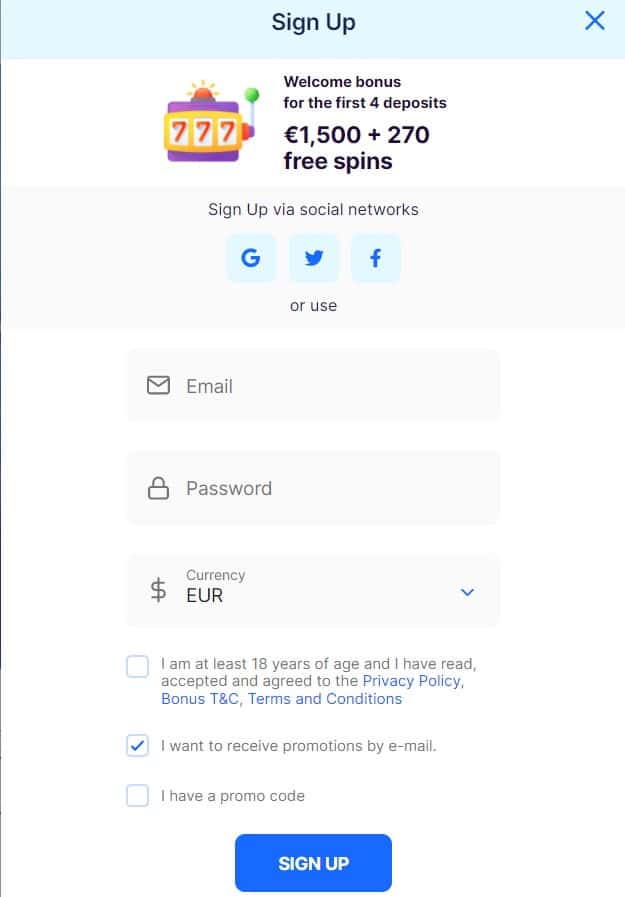 Ice Casino Sign Up