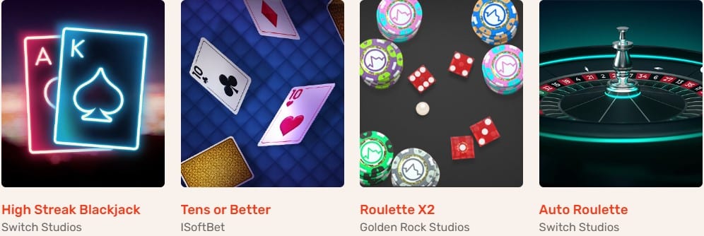Koi Casino Table Games